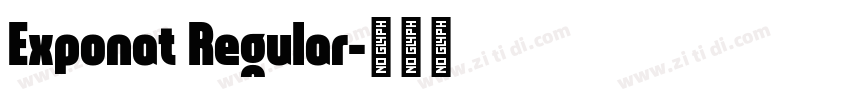 Exponat Regular字体转换